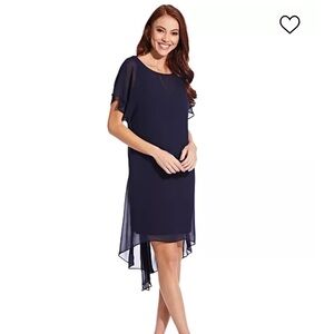 Elegant Navy Blue Women's Dress